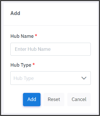 Enter Hub details!